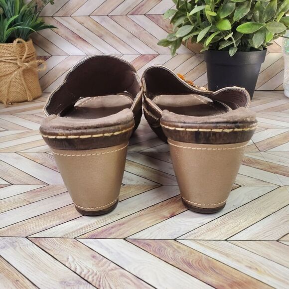 Soul By Naturalizer Brown Beaded Slide Sandal Women Size 10 - Picture 7 of 9